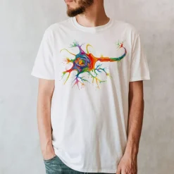 Codex Anatomicus T-shirts^Neuron Unisex T-Shirt - Watercolor