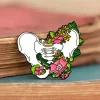 Codex Anatomicus Enamel Pins^Pelvic bone with flowers - Enamel pin