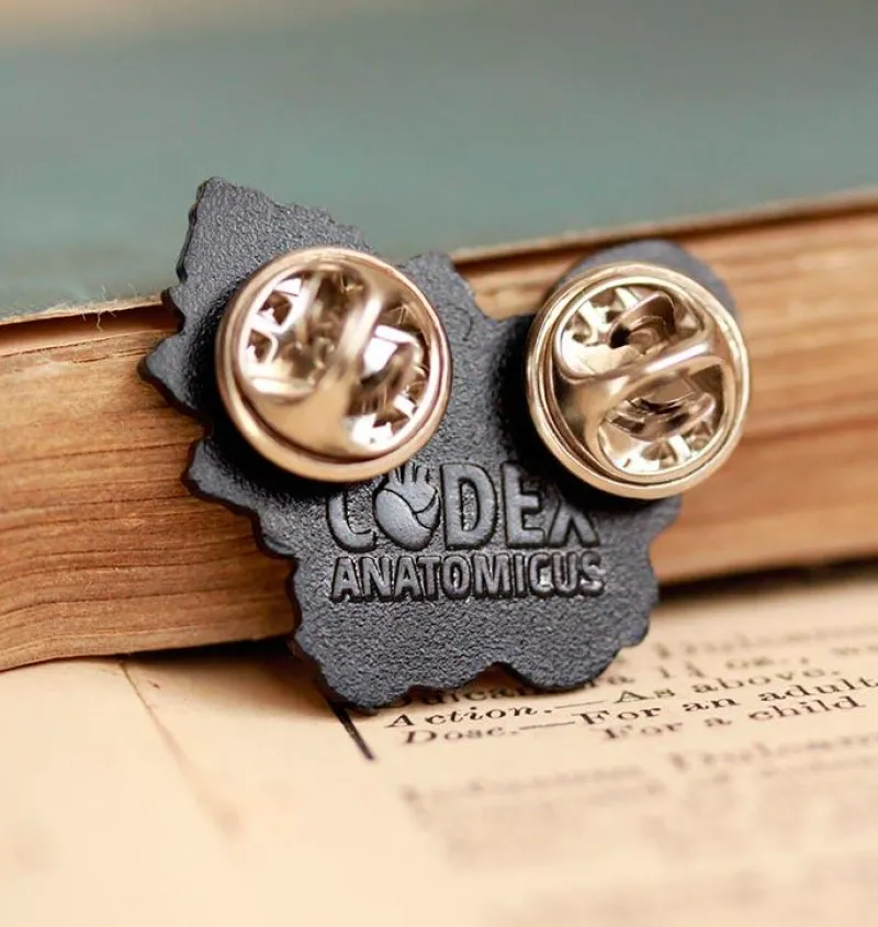Codex Anatomicus Enamel Pins^Pelvic bone with flowers - Enamel pin
