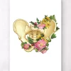 Codex Anatomicus Skull & Skeleton^Pelvis anatomy - Floral - White