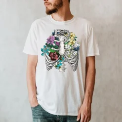 Codex Anatomicus T-shirts^Rib Cage II Unisex T-Shirt - Floral