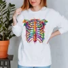 Codex Anatomicus Sweatshirts^Rib cage Unisex Sweatshirt - Watercolor