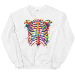 Codex Anatomicus Sweatshirts^Rib cage Unisex Sweatshirt - Watercolor