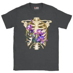 Codex Anatomicus T-shirts^Rib cage Unisex T-Shirt - Floral
