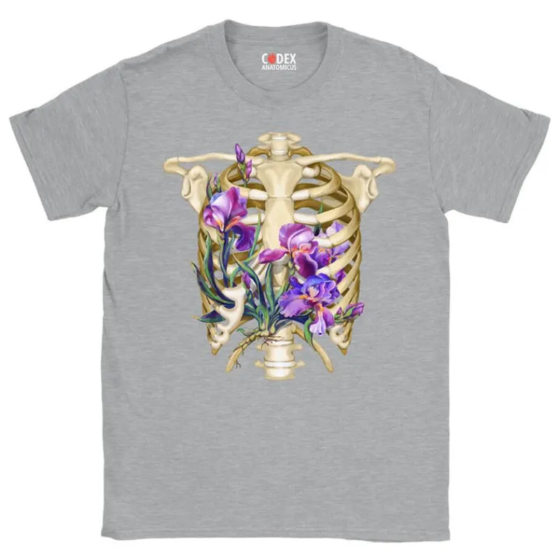 Codex Anatomicus T-shirts^Rib cage Unisex T-Shirt - Floral