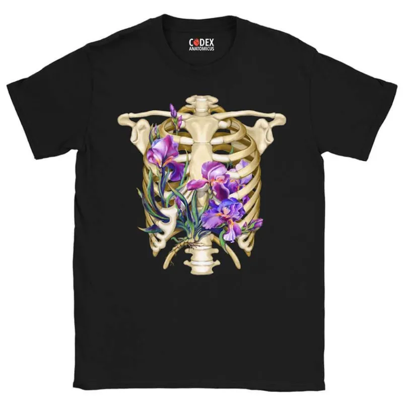 Codex Anatomicus T-shirts^Rib cage Unisex T-Shirt - Floral