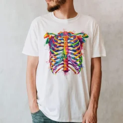 Codex Anatomicus T-shirts^Rib cage Unisex T-Shirt - Watercolor