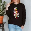 Codex Anatomicus Sweatshirts^Rod of Asclepius Unisex Sweatshirt - Floral