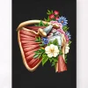 Codex Anatomicus Skull & Skeleton^Rotator cuff tear - Floral - Black