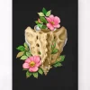 Codex Anatomicus Skull & Skeleton^Sacrum and Coccyx - Floral - Black