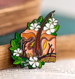 Codex Anatomicus Enamel Pins^Skin anatomy - Enamel pin