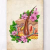 Codex Anatomicus Various Organs^Skin anatomy - Floral - Vintage