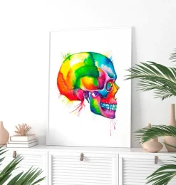 Codex Anatomicus Skull & Skeleton^Skull - Watercolor splash