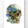 Codex Anatomicus Skull & Skeleton^Skull anatomy - Floral - White