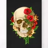 Codex Anatomicus Skull & Skeleton^Skull anatomy IV - Floral - Black