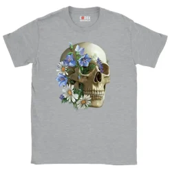 Codex Anatomicus T-shirts^Skull Unisex T-Shirt - Floral