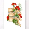 Codex Anatomicus Skull & Skeleton^Spine anatomy II - Floral - White