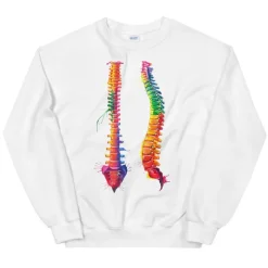 Codex Anatomicus Sweatshirts^Spine Unisex Sweatshirt - Watercolor