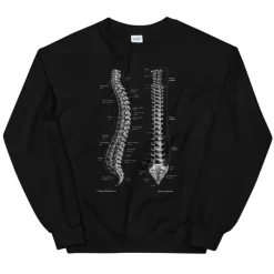 Codex Anatomicus Sweatshirts^Spine Unisex Sweatshirt - Chalkboard