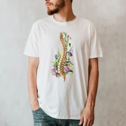 Codex Anatomicus T-shirts^Spine Unisex T-Shirt - Floral