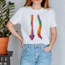 Codex Anatomicus T-shirts^Spine Unisex T-Shirt - Watercolor