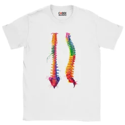 Codex Anatomicus T-shirts^Spine Unisex T-Shirt - Watercolor
