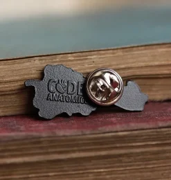 Codex Anatomicus Enamel Pins^Spine with flowers - Enamel pin