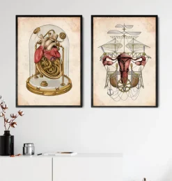 Codex Anatomicus Obstetrics & Gynecology^Steampunk uterus