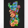Codex Anatomicus Heart Anatomy^Stethoscope with flowers - Black