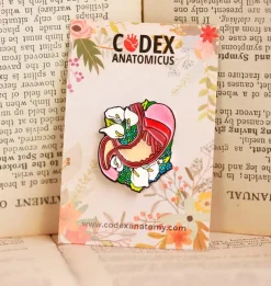 Codex Anatomicus Enamel Pins^Stomach with flowers - Enamel pin