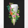 Codex Anatomicus Dental Anatomy^Tooth anatomy III - Floral - Black