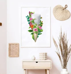 Codex Anatomicus Dental Anatomy^Tooth anatomy III - Floral - White
