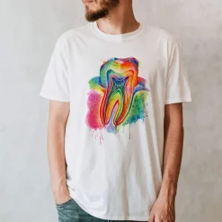 Codex Anatomicus T-shirts^Tooth Unisex T-Shirt - Watercolor