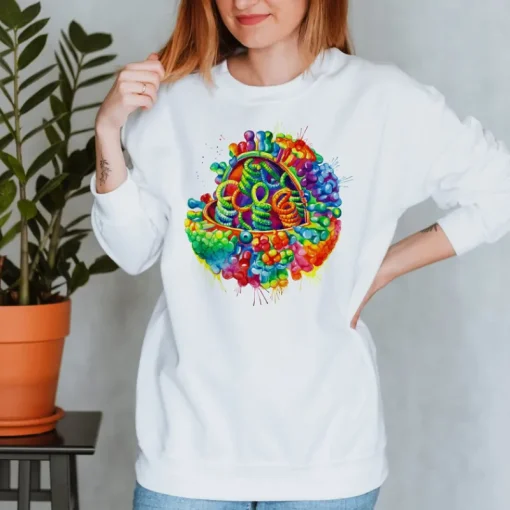 Codex Anatomicus Sweatshirts^Virus Unisex Sweatshirt - Watercolor