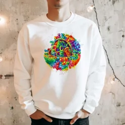 Codex Anatomicus Sweatshirts^Virus Unisex Sweatshirt - Watercolor