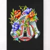 Codex Anatomicus Various Organs^Vocal cords - Floral - Black
