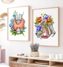 Codex Anatomicus Various Organs^Vocal cords - Floral - White